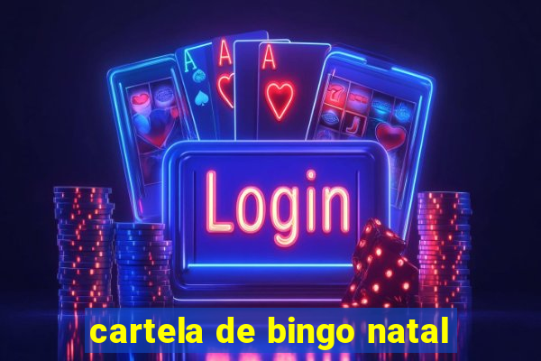 cartela de bingo natal